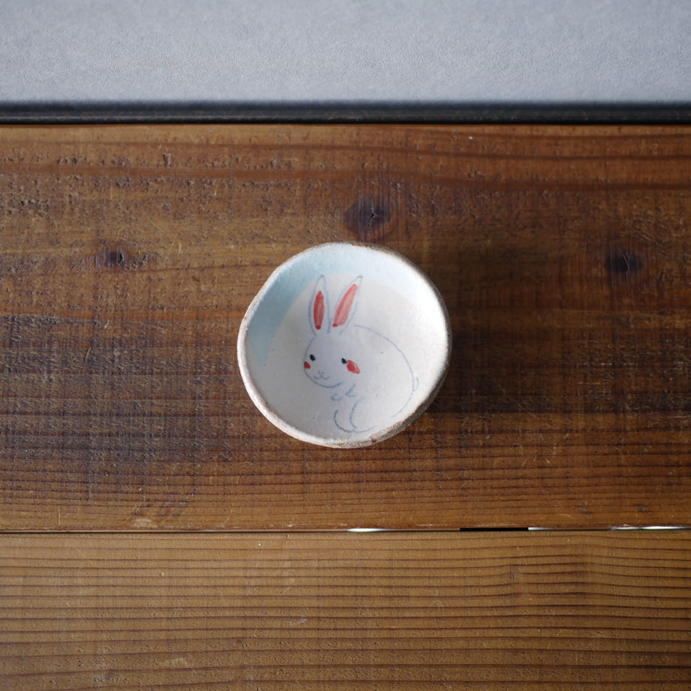 目片まゆみ/豆まめ皿(うさぎ)1