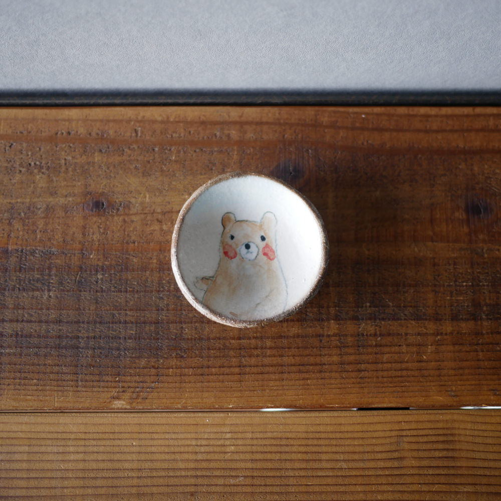 目片まゆみ/豆まめ皿(くま)2