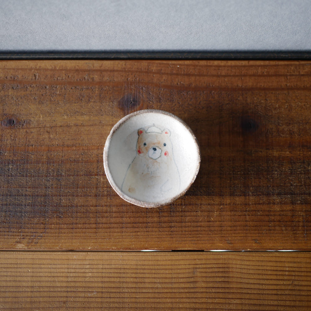 目片まゆみ/豆まめ皿(くま)3