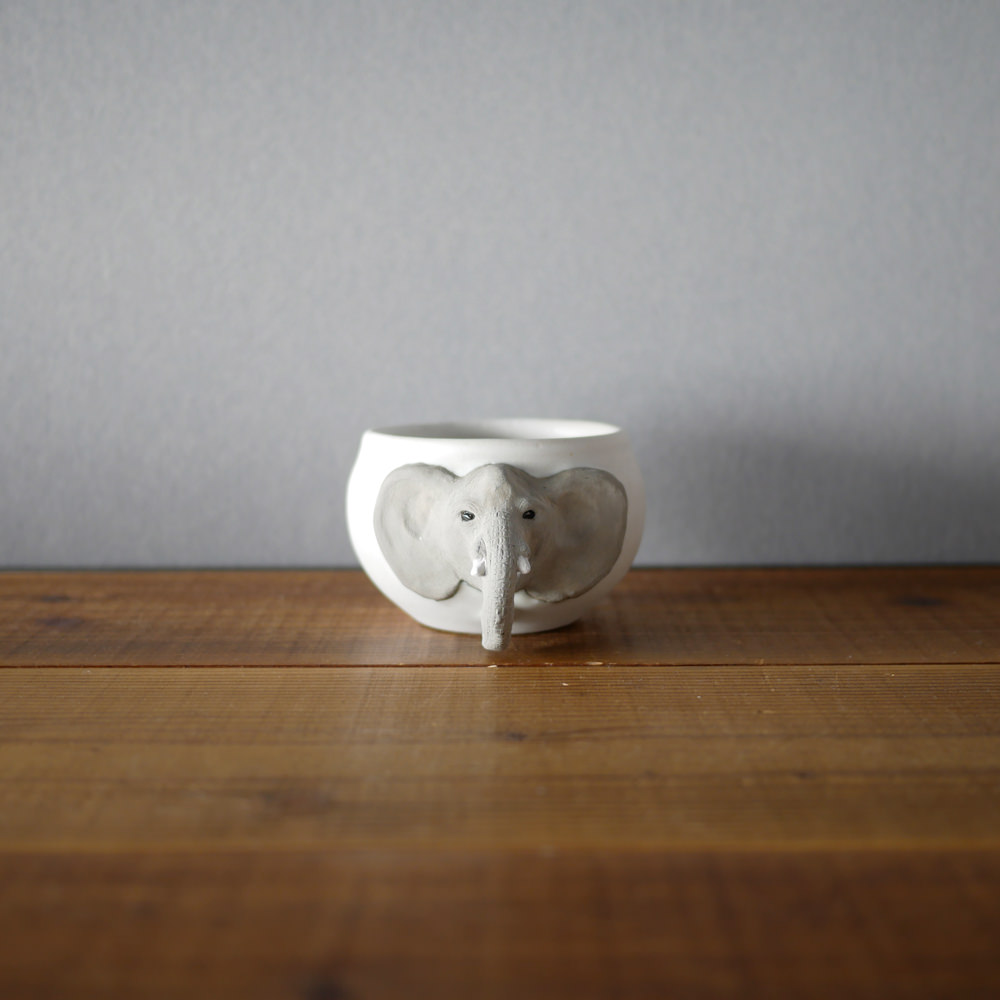 のん窯/湯呑み(ゾウ)1【4/30までの期間限定販売】