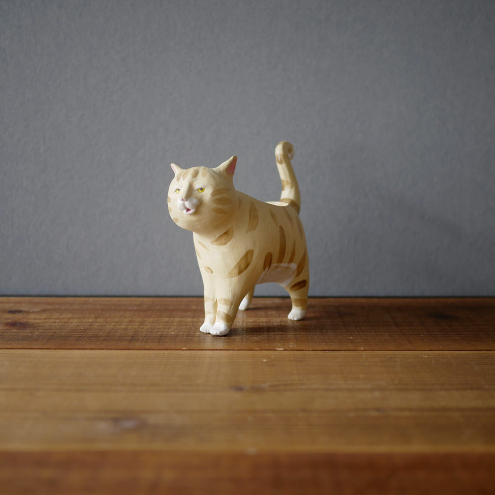 okazoo/猫の入れ物(茶トラ)