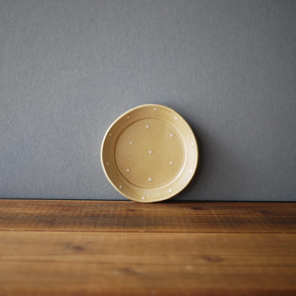 サニークラフト/リム皿小(黄)