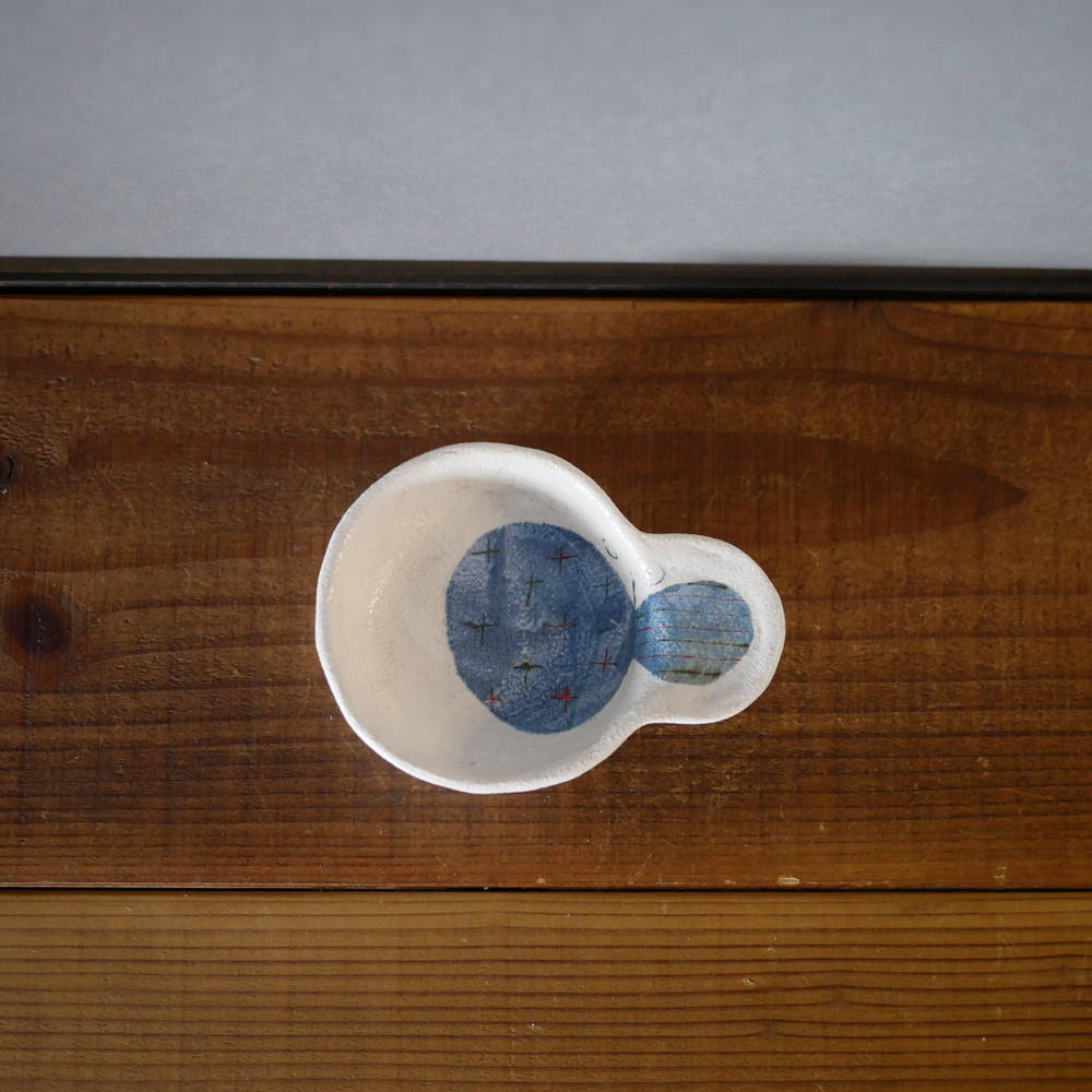 hapun pottery/カラフル_豆皿(ちょうちょ)3